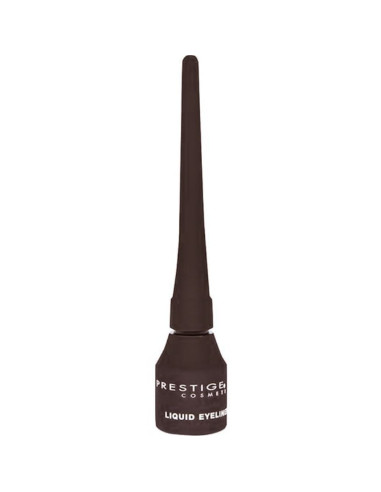 Delineador Líquido Olhos Prestige 02 Black Brown 3ml Marrom Escuro