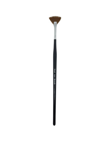 Pincel Leque Nail Art Brush Preto