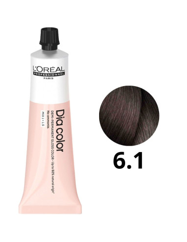 Coloração Demi Permanente Dia Color L'Oréal 6.1 Sem Amoníaco