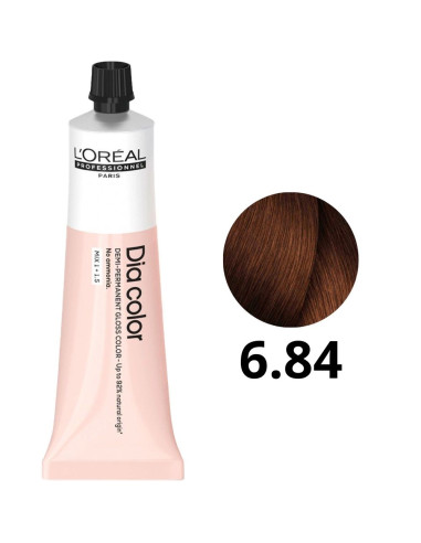 Coloração Demi Permanente Dia Color L'Oréal 6.84 Sem Amoníaco