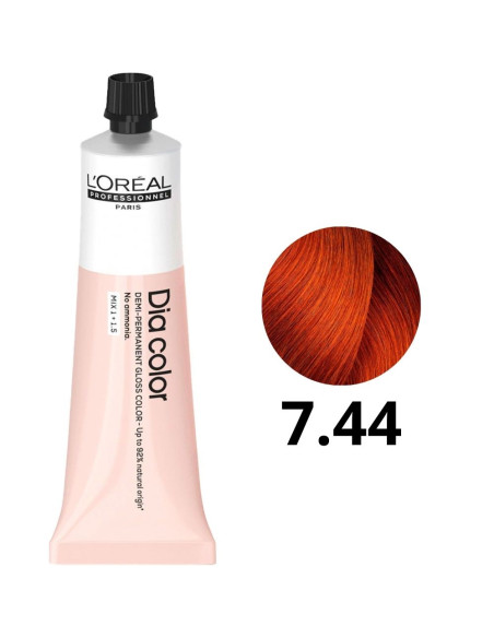 Coloração Demi Permanente Dia Color L'Oréal 7.44 Sem Amoníaco