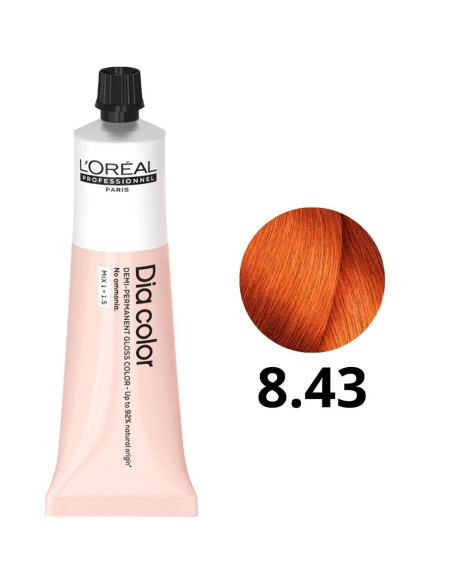 Coloração Demi Permanente Dia Color L'Oréal 8.43 Sem Amoníaco