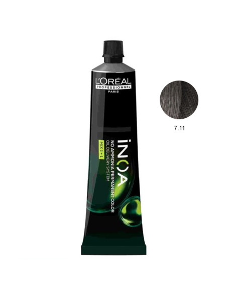 Coloração Inoa L'Oréal 7.11 Louro Cendré intenso 60ml