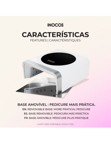 Catalisador LED/UV Inocos Lamp Care Portable 72W