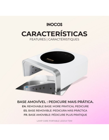 Catalisador LED/UV Inocos Lamp Care Portable 72W
