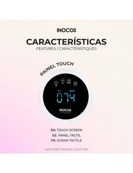 Catalisador LED/UV Inocos Lamp Care Portable 72W