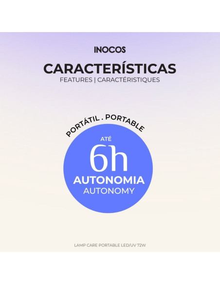 Catalisador LED/UV Inocos Lamp Care Portable 72W