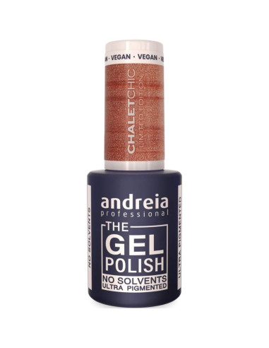 Verniz Gel Andreia Professional The Gel Polish Chalet Chic CH5 Castanho Metalizado