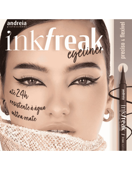 Eyeliner Andreia Profissional Ink Freak Eyeliner - Brown