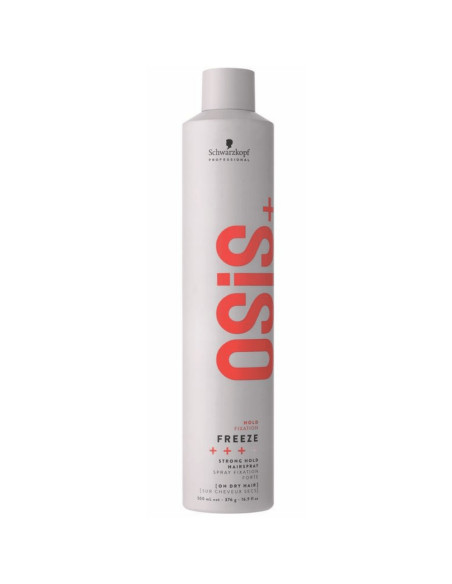 Schwarzkopf OSIS+ Freeze Laca Spray 500ml - Fixação Forte e Proteção Térmica