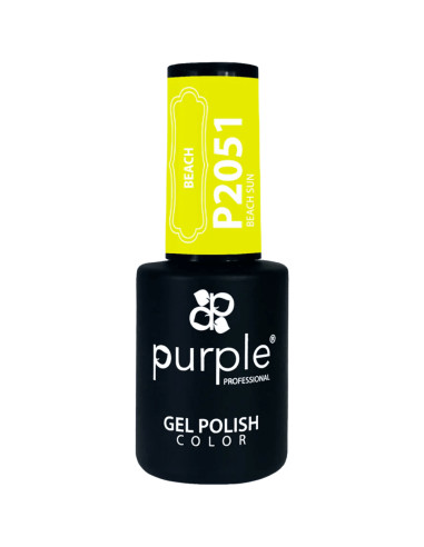 Verniz Gel Purple P2051 Beach Sun 10ml Amarelo Néon