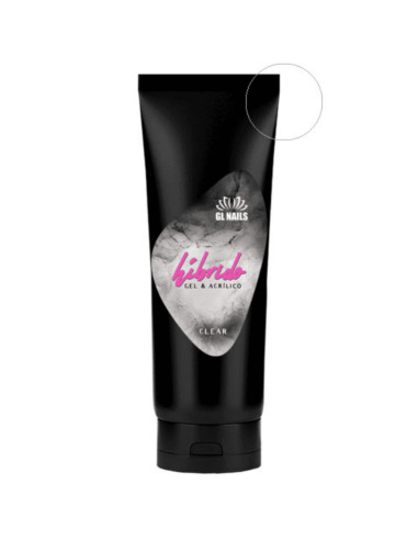 Híbrido Clear GL Nails 60g – Gel & Acrílico Transparente para Construção de Unhas