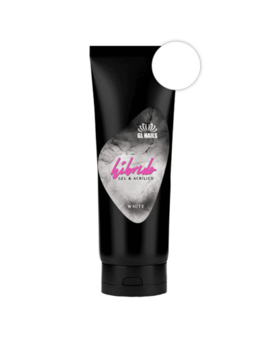Híbrido White GL Nails 60g – Gel & Acrílico Branco para Manicure Francesa