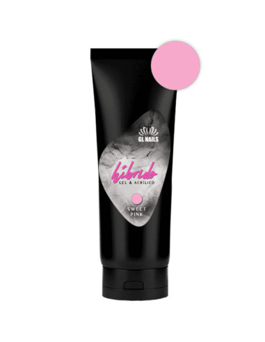 Híbrido Sweet Pink GL Nails 60g – Gel & Acrílico Rosa Suave para Construção de Unhas