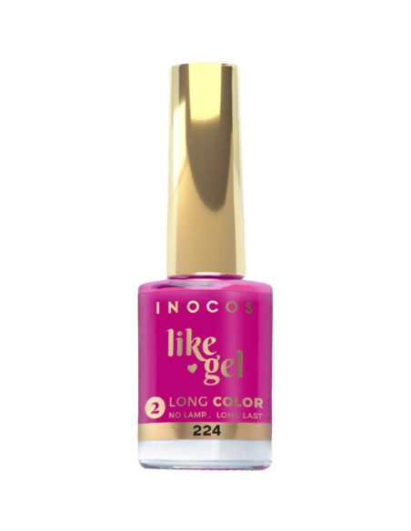 Verniz Inocos Like Gel 224 Rosa Fuchsia Intenso 11ml