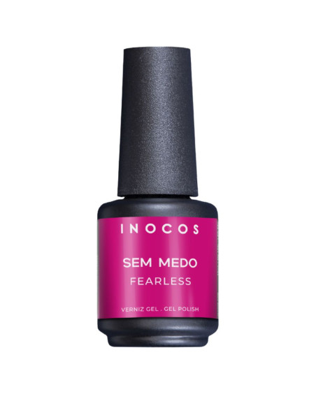 Verniz Gel Inocos Atitude Rosa GP485 Sem Medo