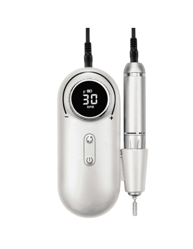 Broca Unhas de Gel Portátil  35000 RPM Prata