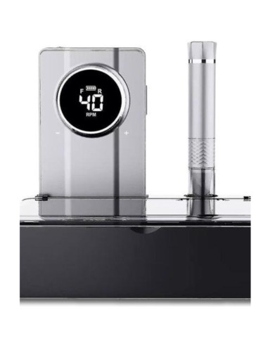 Broca Unhas de Gel Portátil  Excellent Pro 40000 RPM Cinza