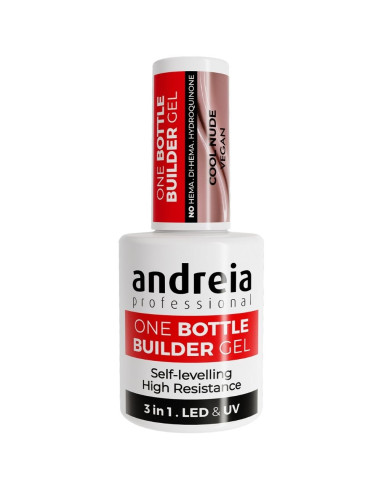 One Bottle Builder Gel 3 IN 1 Cool Nude Baixa Viscosidade 14ml Andreia