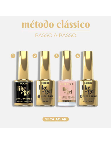 Verniz Inocos Like Gel 226 Sal Rosa 11ml