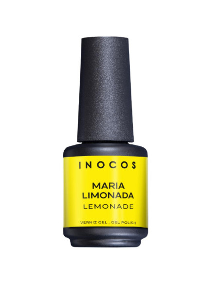 Verniz Gel Maria Limonada 15ml Amarelo Limão Coleção Maria Doce Verão Inocos
