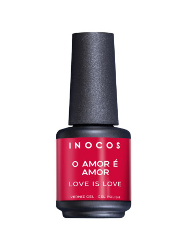 Verniz Gel Vermelho Cravo Amor é Amor 15ml - Coleção Amor é Amor INOCOS