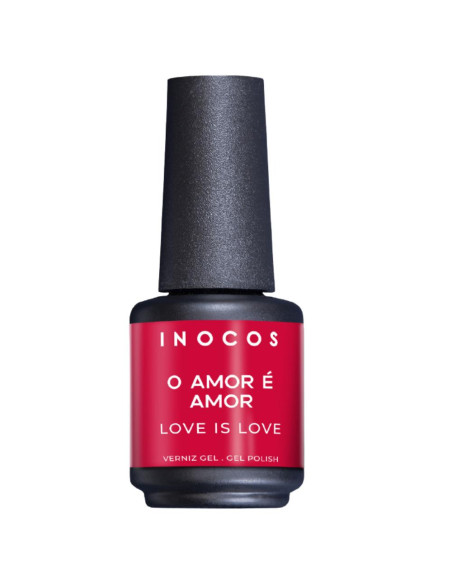 Verniz Gel Vermelho Cravo Amor é Amor 15ml - Coleção Amor é Amor INOCOS