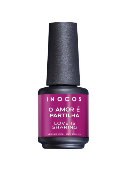 Verniz Gel Violeta Maracujá Amor é Partilha 15ml - Coleção Amor é Amor INOCOS