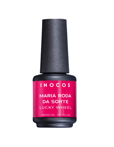 Verniz Gel Rosa Framboesa Rubi Maria Roda da Sorte 15ml Maria na TV INOCOS