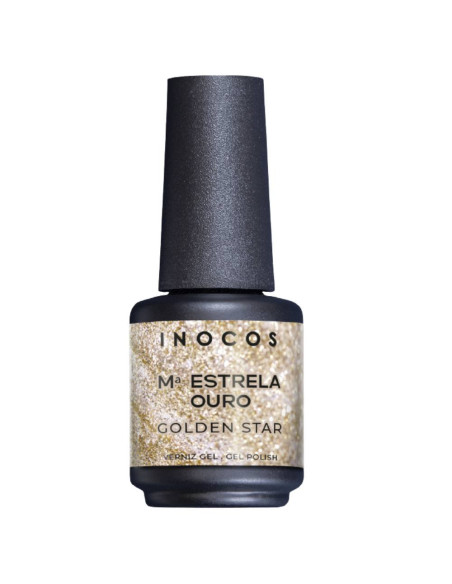 Maria Estrela Ouro Verniz Gel 15ml Inocos
