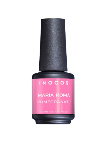 Maria Romã Verniz Gel 15ml Inocos Rosa Pastel Neon unhas suaves