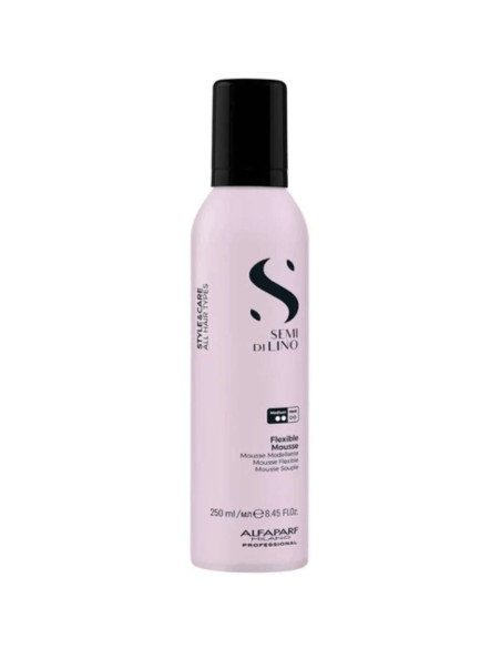 Alfaparf – Semi di Lino Mousse Fixação e Brilho 250ml para Volume e Definição Profissional