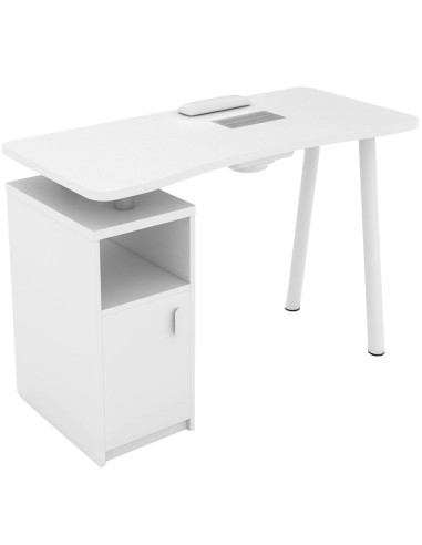 Mesa de Manicure LUCÍA com Aspirador de Pó Integrado – Design Moderno e Arrumação Funcional