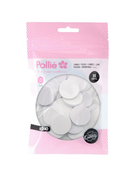 Lima de Polimento Pollié 25mm (Grão 240) – Pack de 35 Unidades