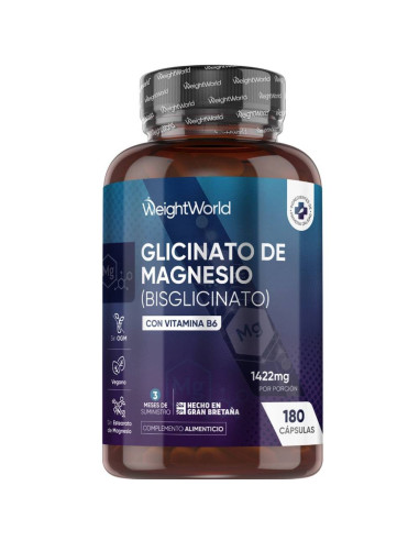 WeightWorld Glicinato de Magnésio + B6 – Energia, Ossos e Músculos