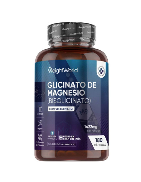 WeightWorld Glicinato de Magnésio + B6 – Energia, Ossos e Músculos