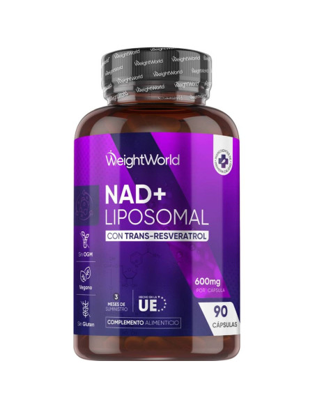 WeightWorld NAD+ Lipossomal 600 mg – 90 Cápsulas | Energia e Coração