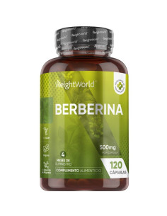 WeightWorld Berberina 500 mg – Controle do Colesterol | 120 Cápsulas
