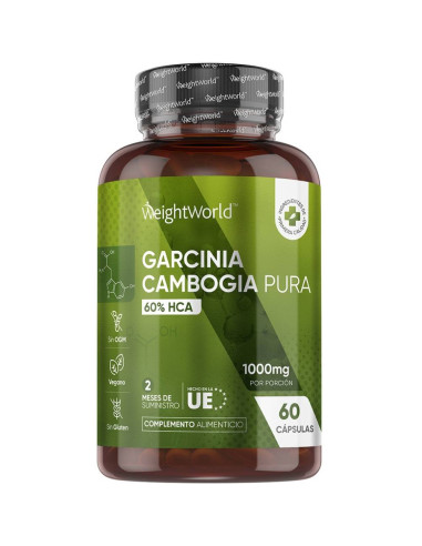 WeightWorld Garcinia Cambogia 1000 mg – Controle de Apetite e Peso