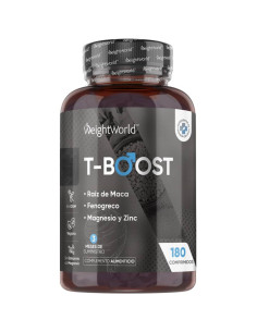 WeightWorld Testo Booster – 180 Comprimidos para Testosterona e Desempenho Masculino