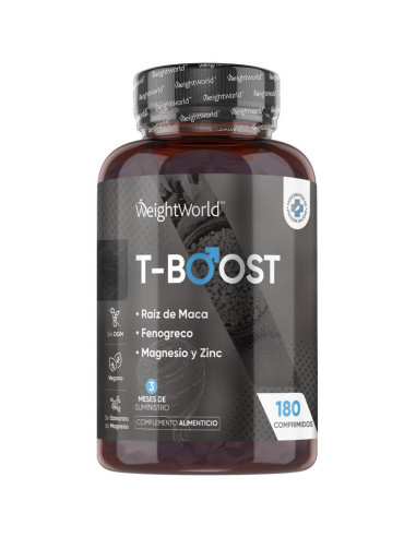 WeightWorld Testo Booster – 180 Comprimidos para Testosterona e Desempenho Masculino