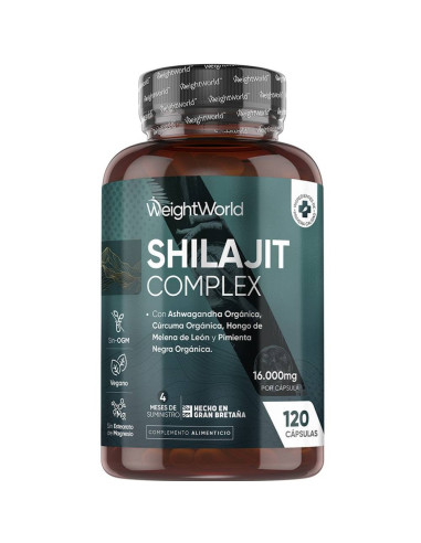 WeightWorld Shilajit Complex com Ashwagandha – Suporte ao Bem-Estar