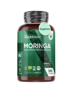 WeightWorld Moringa Orgânica 1650 mg – Suplemento Vegano Natural