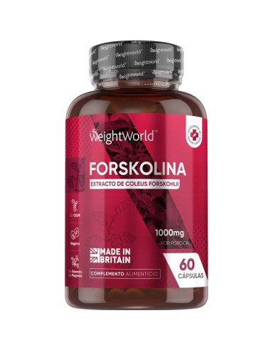 WeightWorld Coleus Forskohlii 1000 mg – Controlo de Peso, 60 Cápsulas