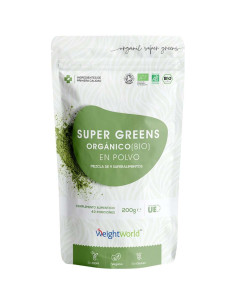 WeightWorld Super Greens Orgânico em Pó – 200 g para Energia e Nutrição
