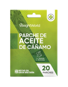 WeightWorld Adesivos de Óleo de Cânhamo – 20 Unidades para Dor Muscular