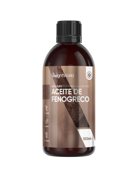 WeightWorld Óleo de Feno-grego Puro – 100 ml para Pele e Cabelo
