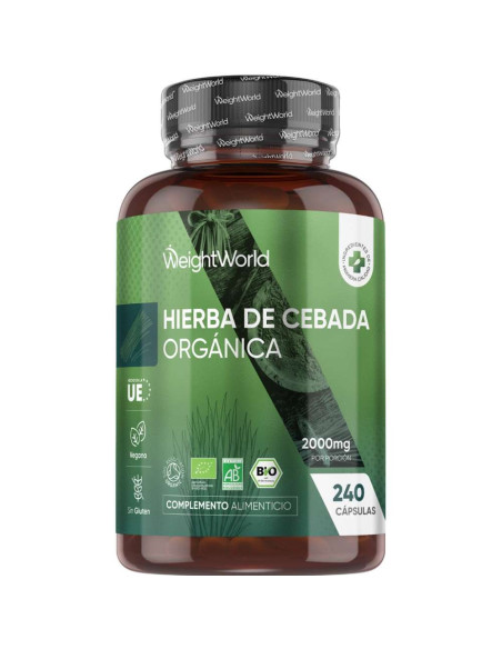 WeightWorld Cápsulas de Grama de Cevada – 2000 mg para Bem-estar