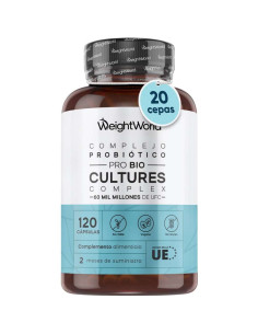 WeightWorld Probióticos Digestivos 60B UFC – 20 Cepas Bacterianas