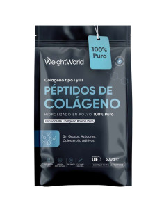 WeightWorld Colágeno Hidrolisado 500 g – Pó 100% Puro para Pele e Ossos